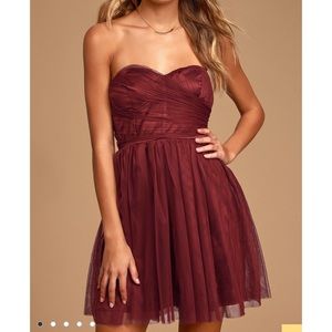 🆕 Tulle strapless skater dress